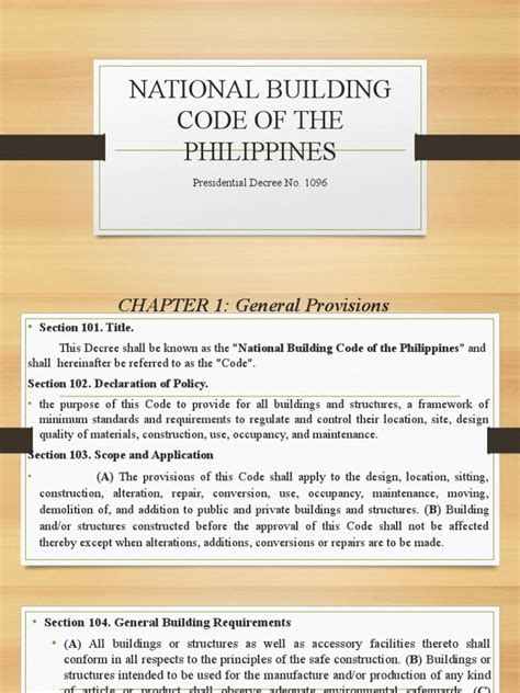 pd no. 1096|The National Building Code (PD 1096): An Introduction.